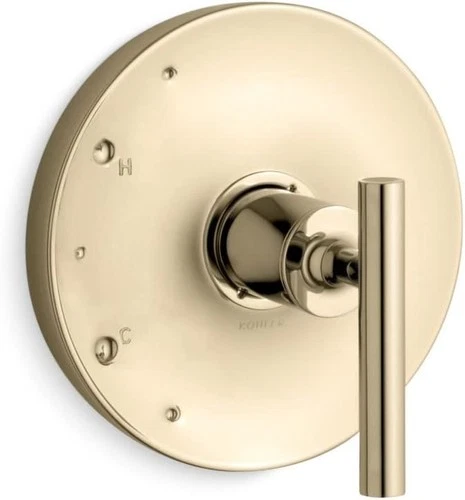 KOHLER Purist Rite-Temp Valve Trim Lever Handle Polished Rose Gold TS14423-4-RGD