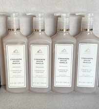 4-Pack NEW Cinnamon Spiced Vanilla Cleansing Gel Soap 8 oz Bath  Body Works