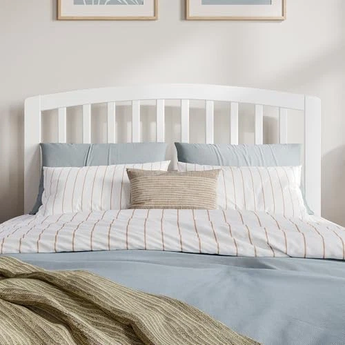 Atlantic Furniture Richmond White Headboard Solid Hardwood Traditional Design - Image 4 of 4