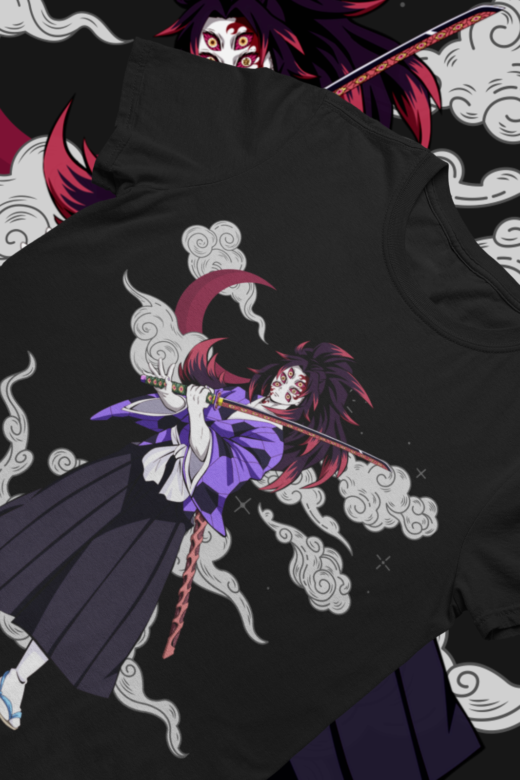 Camiseta Camisa Kokushibo Oni Kimetsu No Yaiba 1