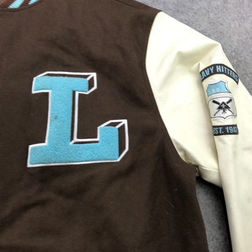 Vintage Lifted Research Group Varsity Jacket Men 4XL Brown Blue Wool LRG - Picture 13 of 21