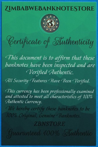 20 Trillion Dollars Zimbabwe Gem Uncirculated 65 PMG - 100 % Certified Authentic - Picture 4 of 6