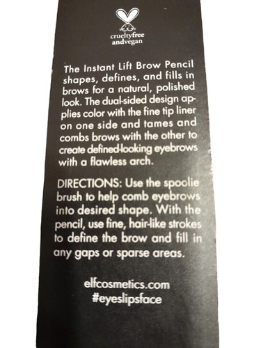 E.L.F 21723 Beidseitiger Sofortlift-Brauenstift mit feiner Spitze dunkelbraun 3er-Pack - Bild 4 von 5