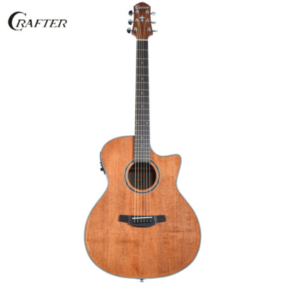 Crafter Silver Series 100 Acoustic Electric Guitar with Cutaway HG100-CE-BR