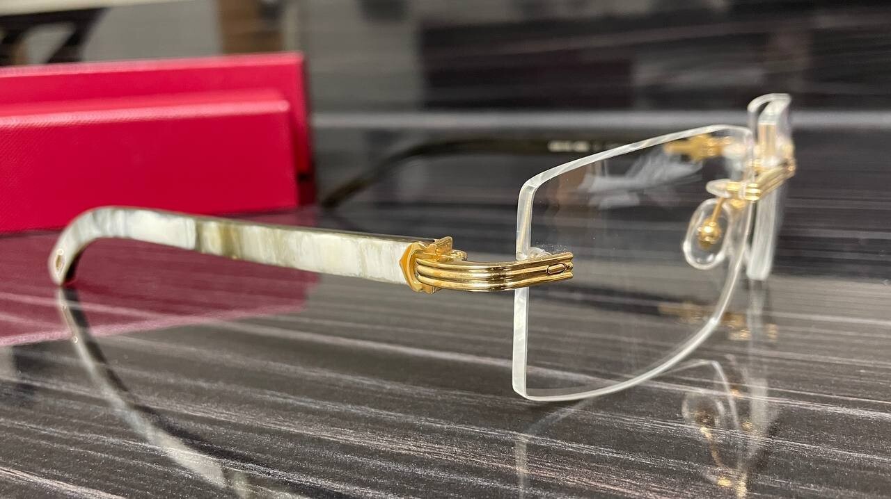 MSRP 2100 Authentic Cartier Eyeglasses CT0286O 003 Buffalo Sunglasses