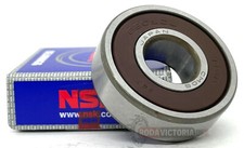 NSK JAPAN 6201 VV C3 DEEP GROOVE BALL BEARING RUBBER SEALED 2RS LLB 12x32x10 mm