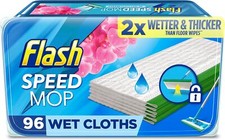 Flash Speedmop Wet Cloth Refills, Floor Cleaner, Wild Orchid, 96 Count 24 x 4