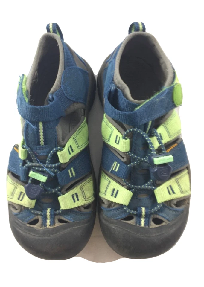 Sandalia Keen Juvenil Talla 2 Azul Verde Agua Puntera Cerrada Zapatos Activos 8 Pulgadas de Largo Foto 2 de 4