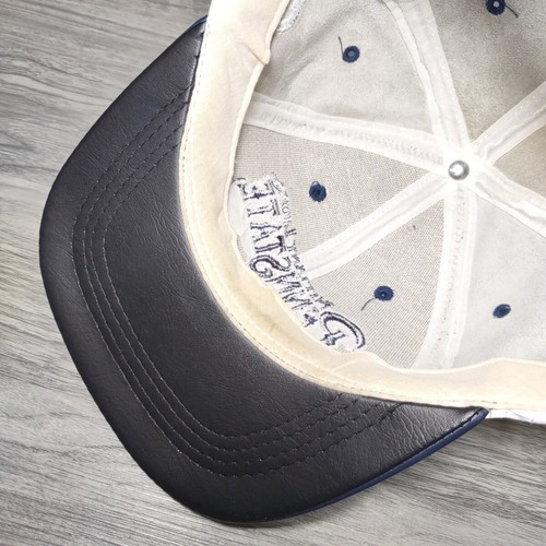 VTG Penn State Nittany Lions WHITE / BLUE LEATHER SnapBack Hat Cap PSU MODERN - Bild 10 von 11