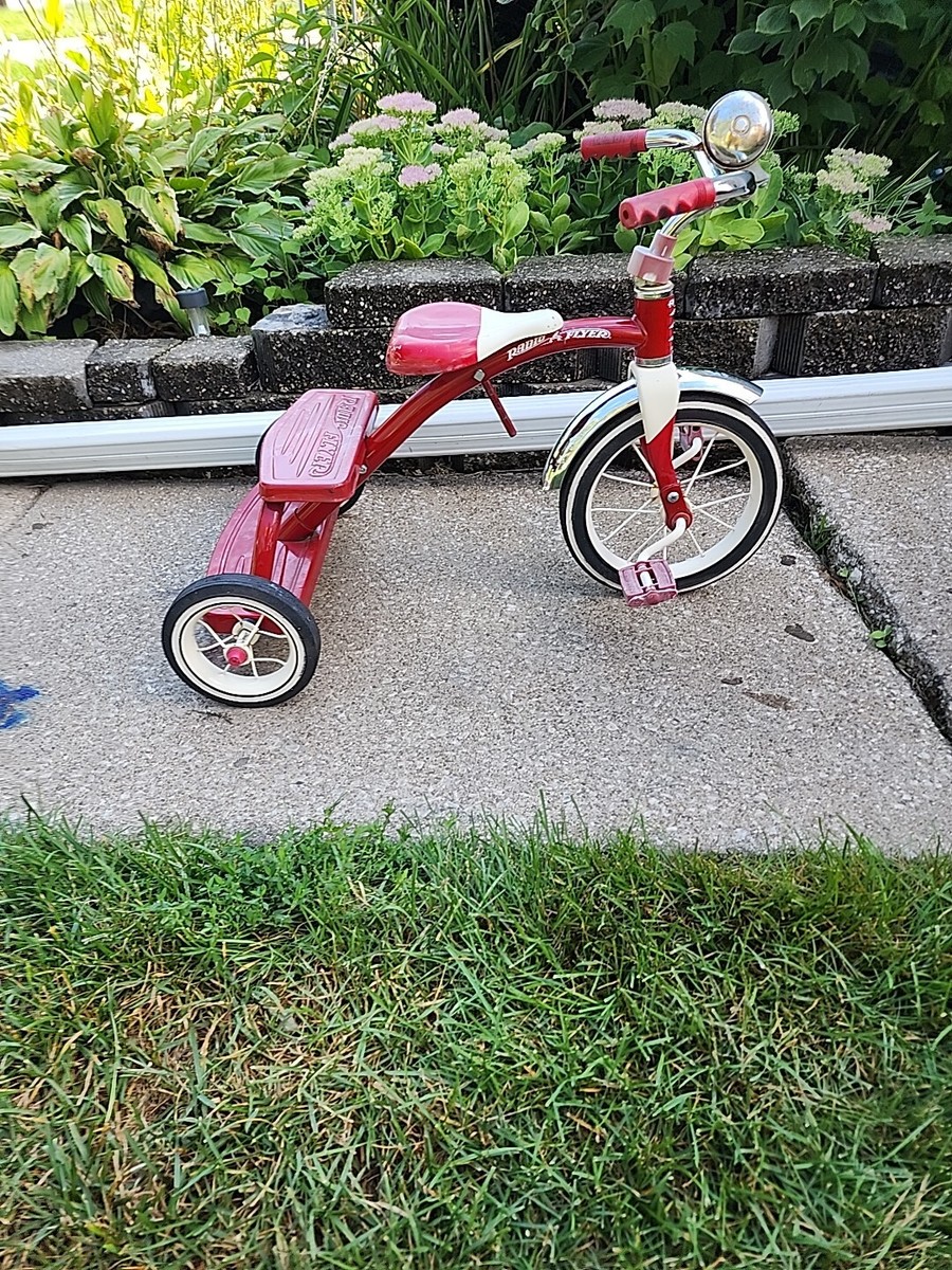 Vintage Retro Radio Flyer Red Tricycle Spoke Wheels Steel Frame