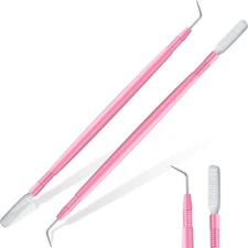 2 Pieces Eyelash Lift Perm Tool Lash Separator Tint Tool Stainless Steel Meta...
