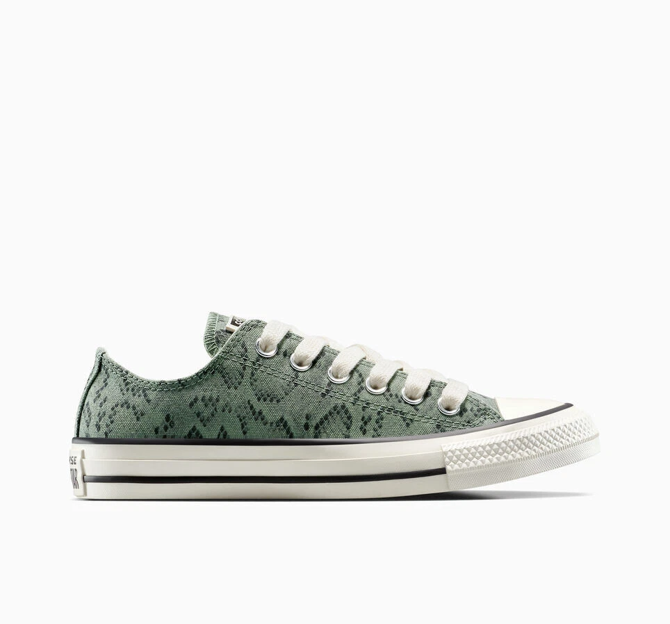Converse Scarpe Basse Chuck Taylor All Star In Stampa Serpente Verde