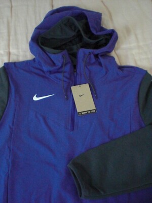Nike Hooded ¼-Zip L/S Perf. Training Top, NWT - Men s Med. - Purple/Black, $100