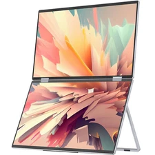 Laptop Screen Extender 15.6" FHD 1080P 180° Foldable Portable Monitor Kickstand 