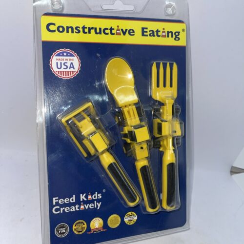 Bau Bull Dozer Löffel & Gabel Abendessen Aktiv Essen Utensilien Set für Kinder