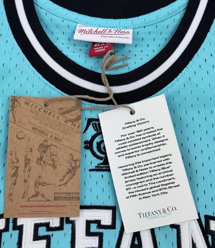 MITCHELL & NESS X TIFFANY & Co. BASKETBALL JERSEY SIZE: XXL MITCHELL & NESS X TIFFANY & Co. BASKETBALL JERSEY SIZE: XXL