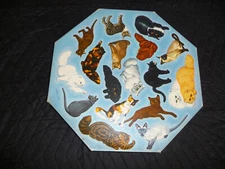 Springbok 1966 Vintage Show Cat Panorama Octa Octagon Puzzle w/ Box & Inserts
