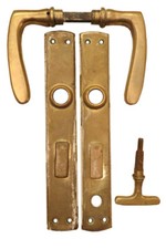 1 von 2 antiken T&uuml;rdr&uuml;cker, T&uuml;rbeschl&auml;ge, Dr&uuml;ckergarnituren, T&uuml;rklinken 1918