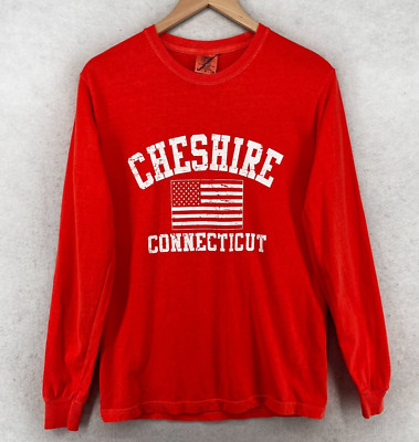 CHESHIRE Shirt Men S CONNECTICUT CT USA New Haven County Naugatuck Valley Orange