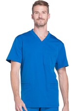 Royal Blue Dickies Scrubs Dynamix Mens V Neck Top DK640 ROY