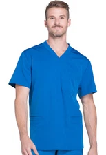 Royal Blue Dickies Scrubs Dynamix Mens V Neck Top DK640 ROY