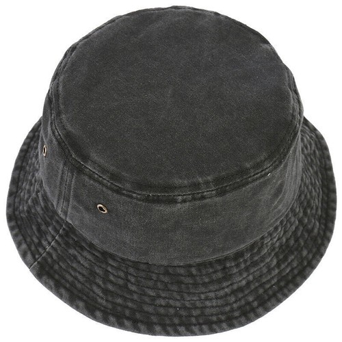 Unisex Men Women WASHED COTTON Sports Bucket Hats Fisherman Hat Outdoor Camping - Picture 7 of 22
