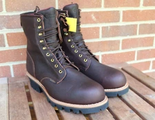 CHIPPEWA 8" INSULATED Waterproof Steel Toe Logger Boots Sz 13 XW 73060