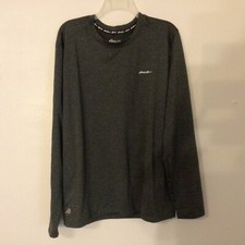 Eddie Bauer Sweatshirt Mens Size 2XL Gray OR Blue Crew Neck Outdoor Freedry