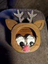 Bath & Body Works Brown Reindeer Scentportable Visor Clip Air Freshener