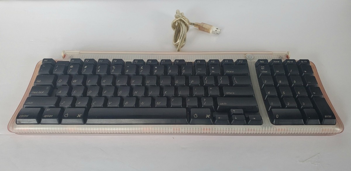 Apple iMac G3スケルトン オレンジ キーボード パソコン(I 56) Rare Apple USB Keyboard Clear Tangerine Orange iMac iBook