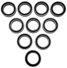 NEW NHX RC Steel Ball Bearings 12x18x4mm, 10 pcs, Rubber Sealed, PTFE Coated