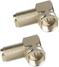 90 Degree Coaxial Connector F Type Female to Male RG6 Adapter Right Angle