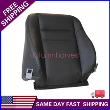 For 2006 2007 Honda Accord Driver Lean Back Microfiber Leather Seat Cover Black
