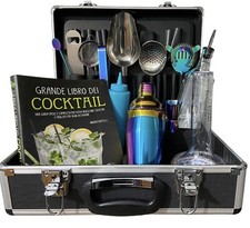 Valigetta Barman completa attrezzatura professionale per cocktail e drink
