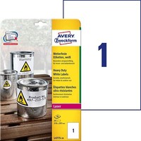 Avery Zweckform L4775-20 Wetterfeste Folienetiketten (210X297 Mm Auf Din A4, Ext