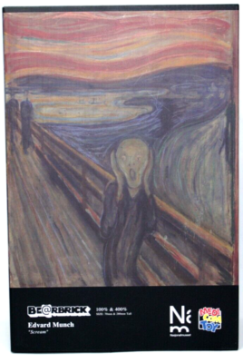 Medicom Toy BE@RBRICK Edvard Munch Scream 100%&400%From Medicom Toy BE@RBRICK Edvard Munch Scream 100%&400%From