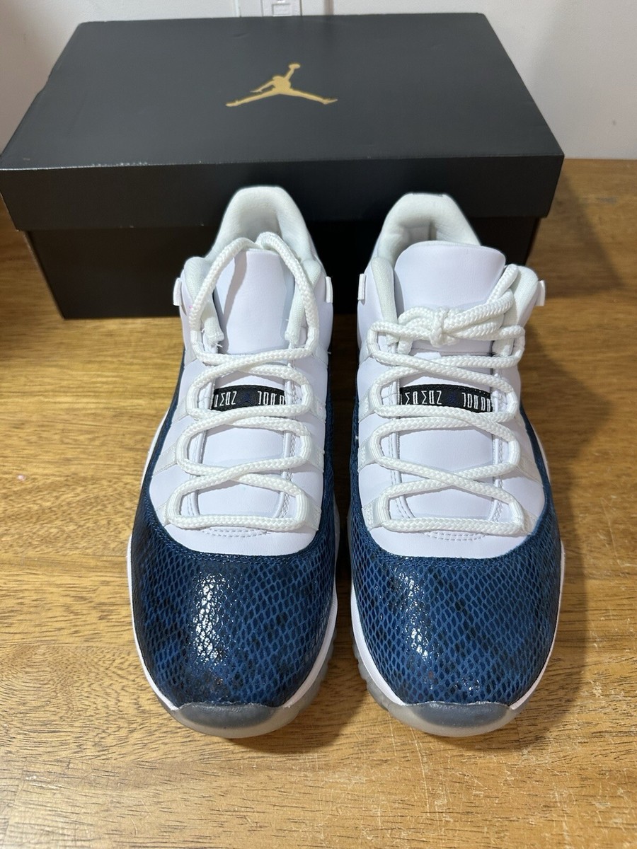 Size 7 - Jordan 11 Retro Low Snakeskin 2019 Blue White