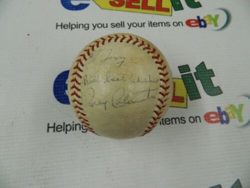 Cleveland Indians -Rocky Colavito And One Other - 1970s Autographed baseball   - Picture 1 of 7
