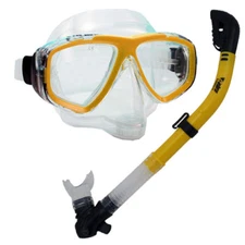 Scuba Dive Snorkeling Purge Mask Dry Snorkel Gear Set