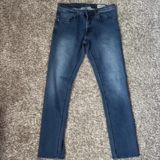 Buffalo David Bitton Axel Slim Stretch Dark Wash Denim Jeans Mens SZ 32x32 Blue