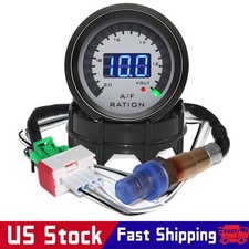 52mm Car Air Fuel Ratio Gauge Digital Display W Narrowband O2 Oxygen Sensor Us
