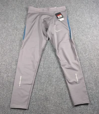 Nike Running Tech Tight Mens Large Gray Full Length Performance NWT