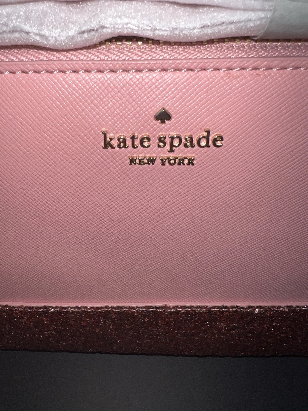 Tracolla Kate Spade Greta Court Flash glitter nuova con etichetta