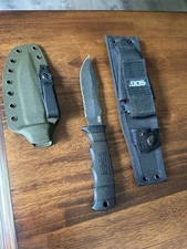 Sog Seal Pup with Custom Kydex IWB/OWB Sheath And Original Sheath.