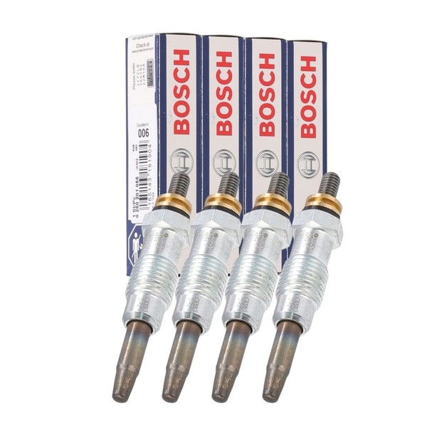 4X Bosch 0250201055 GlüHkerze FüR Mercedes 190 W201 W124 W638 OM601 0011591701-image
