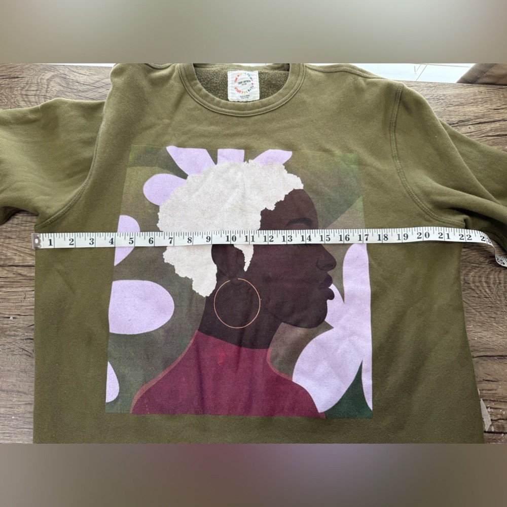 Todd Synder olive green pride sweatshirt size xl View 4