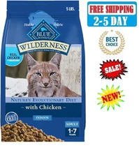 Blue Buffalo BLUE Wilderness Adult Indoor Dry Cat Food Chicken Recipe 5 lb Bag