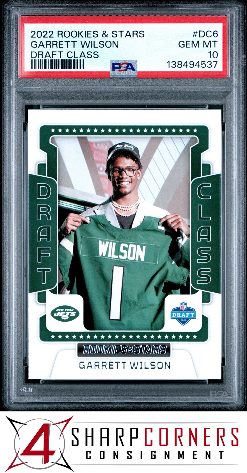 Garrett Wilson Panini Rookies & Stars Draft Class #DC6 Base