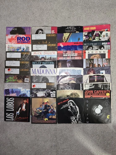 Lot Of 86 (Mostly 1980s Music Prince, Madonna Etc) 45 Vinyl  Records
