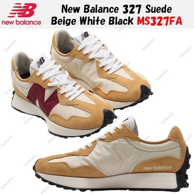 New Balance 327 Suede Beige White Black MS327FA Herren Gr.